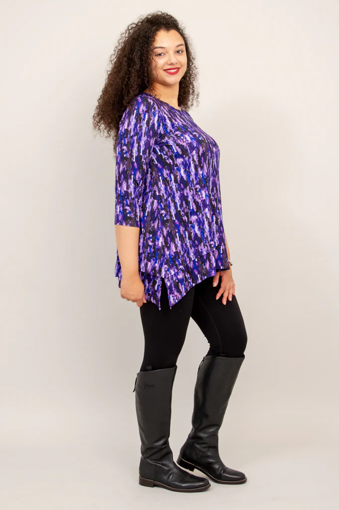 Kindness Tunic, Plum Rain, Bamboo - Final Sale - Image 5