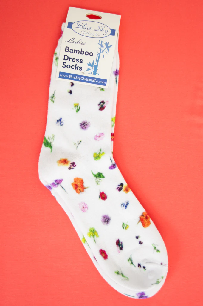 Ladies Bamboo Dress Socks, Assorted Prints - Image 17