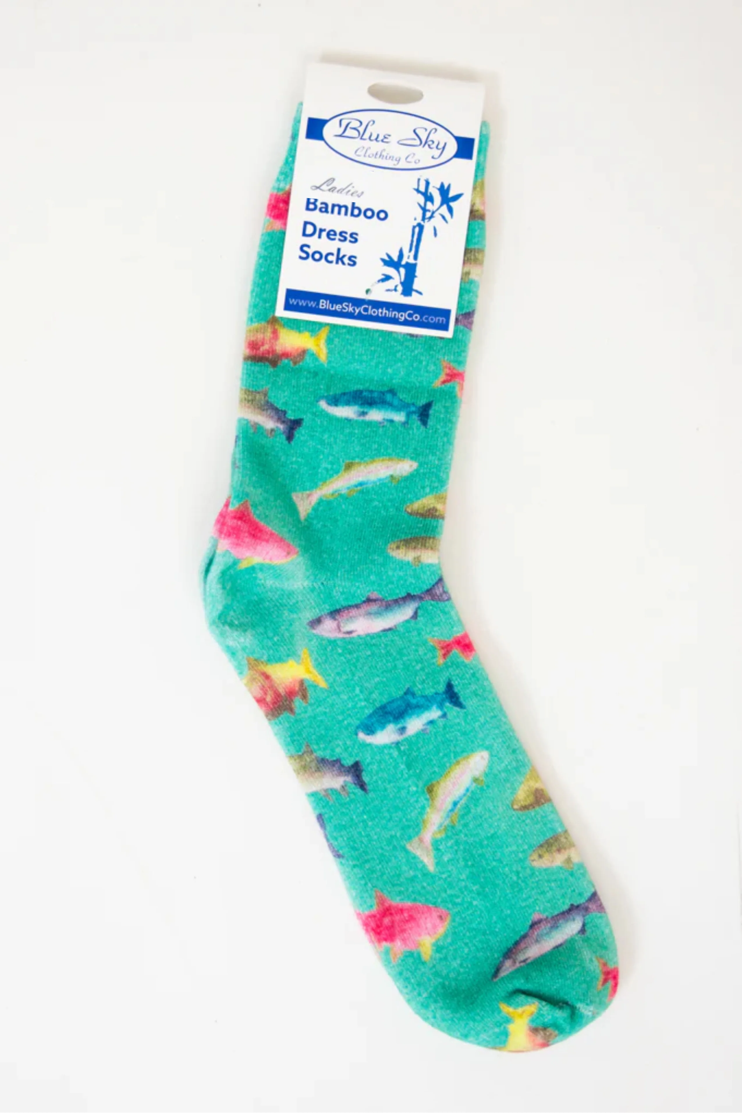 Ladies Bamboo Dress Socks, Assorted Prints - Image 2