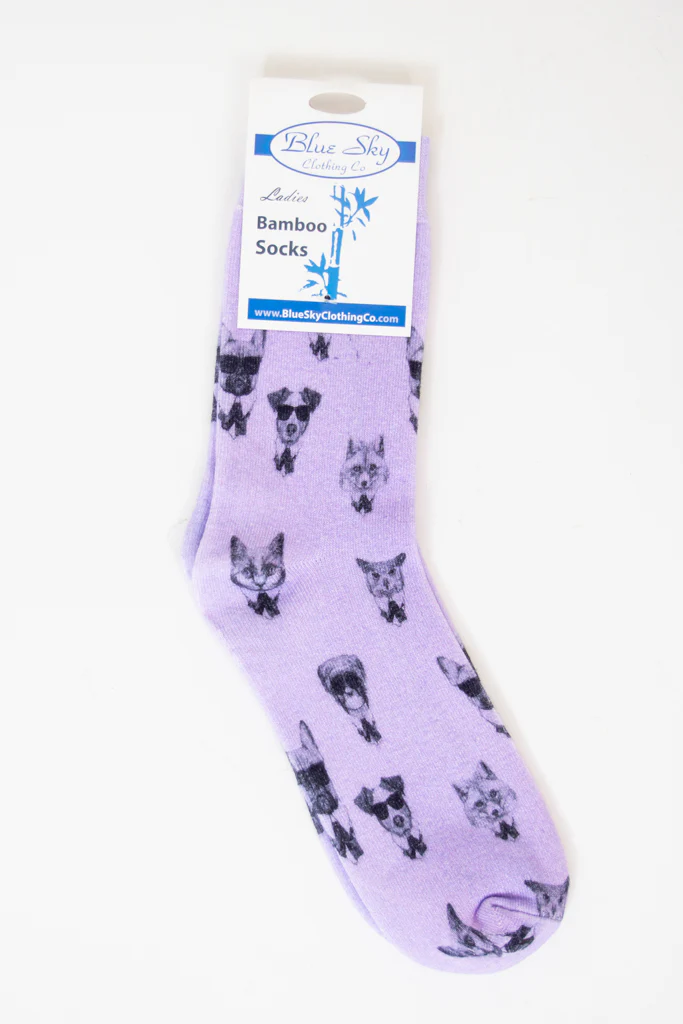Ladies Bamboo Dress Socks, Assorted Prints - Image 6