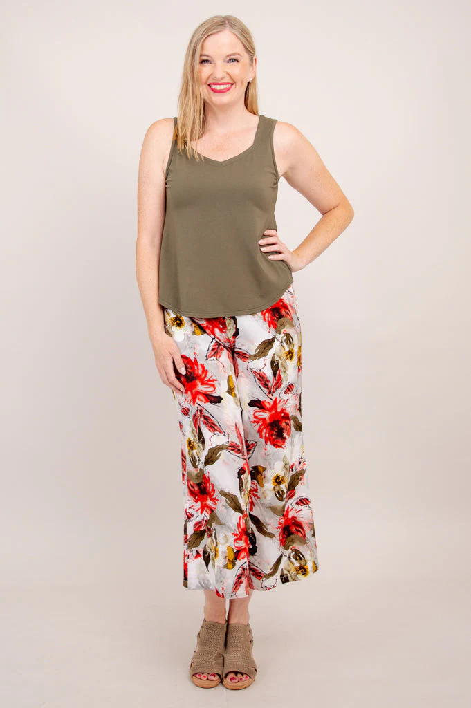 Landon Capri, Floral Youth, Linen Bamboo - Final Sale - Image 5