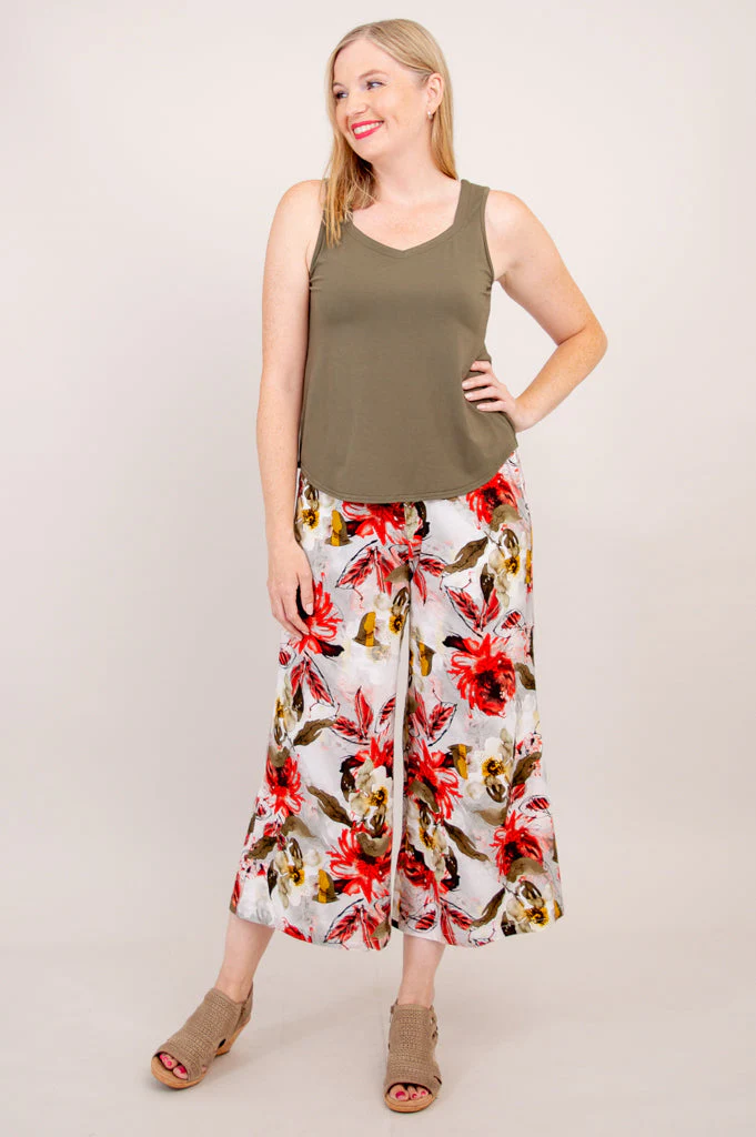 Landon Capri, Floral Youth, Linen Bamboo - Final Sale - Image 9