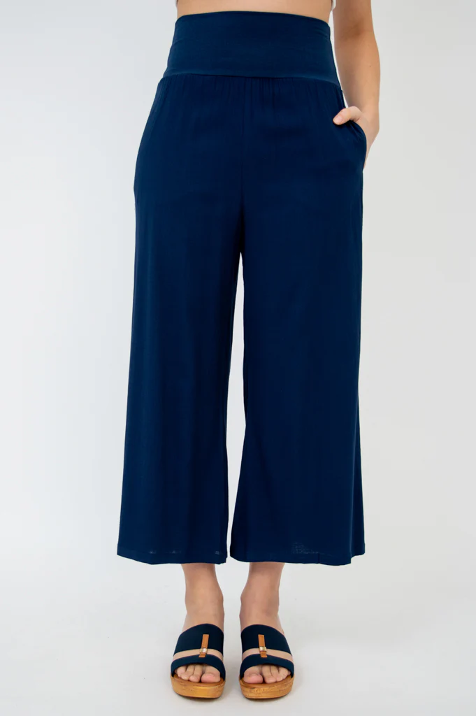 Landon Capri, Indigo, Linen Bamboo - Image 5