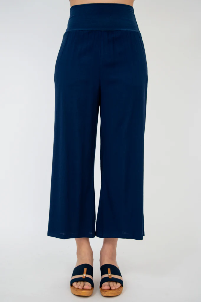Landon Capri, Indigo, Linen Bamboo - Image 6