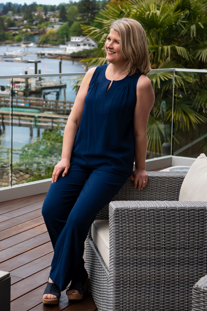 Landon Pant, Indigo, Linen Bamboo - Image 3