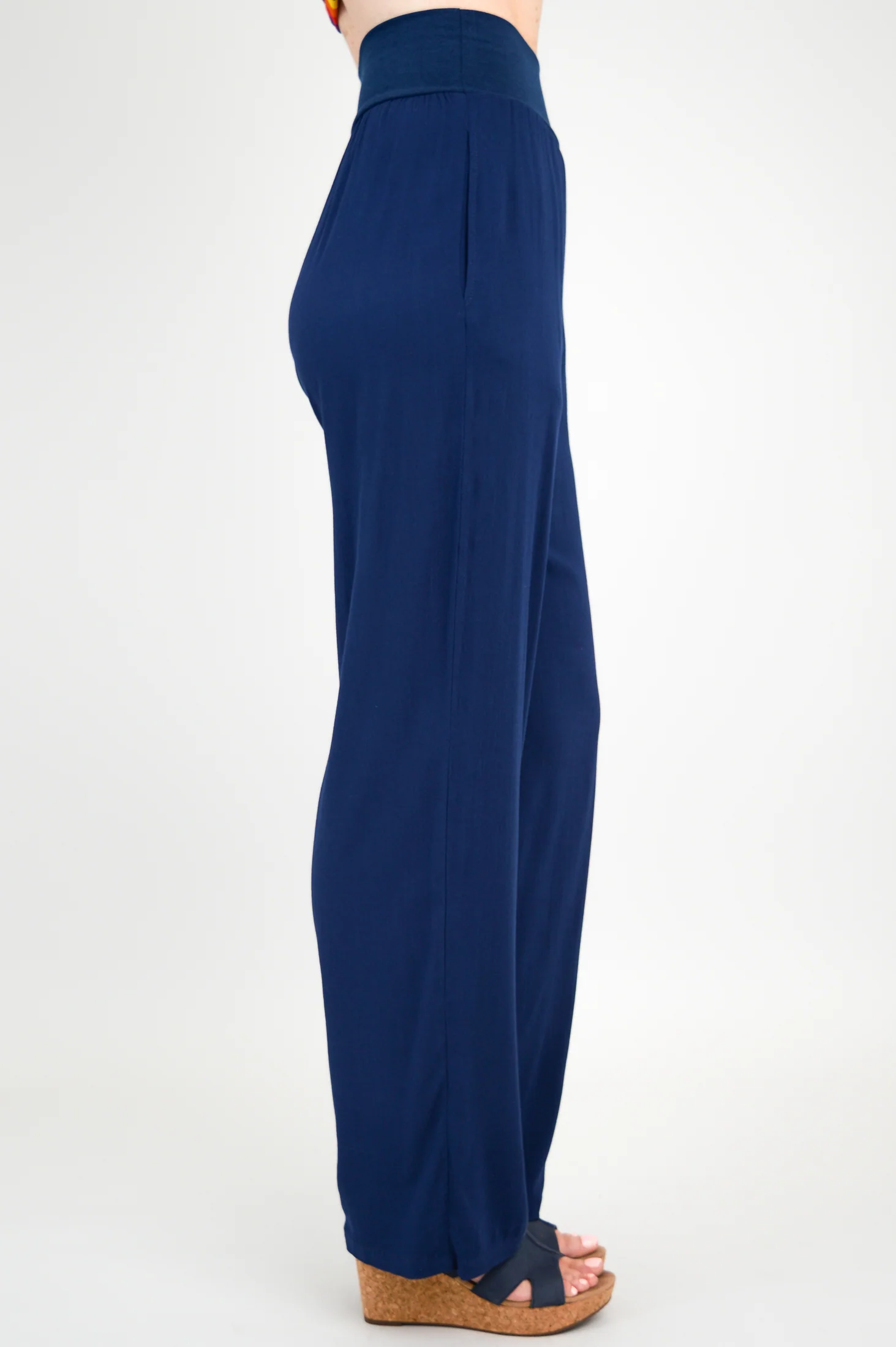 Landon Pant, Indigo, Linen Bamboo - Image 4