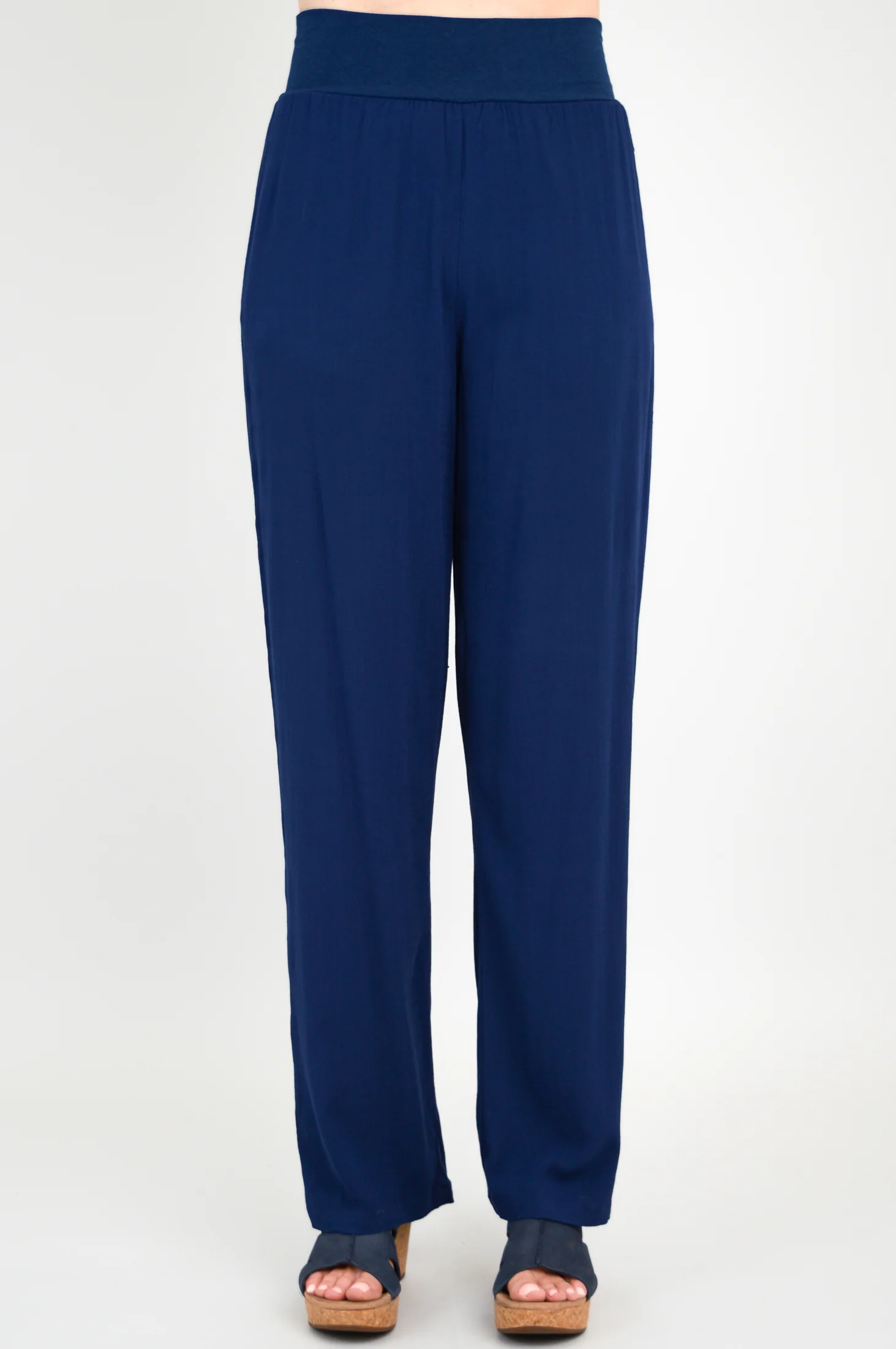 Landon Pant, Indigo, Linen Bamboo - Image 5