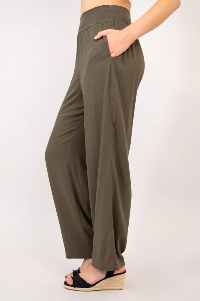 Landon Pant, Khaki, Linen Bamboo - Image 3