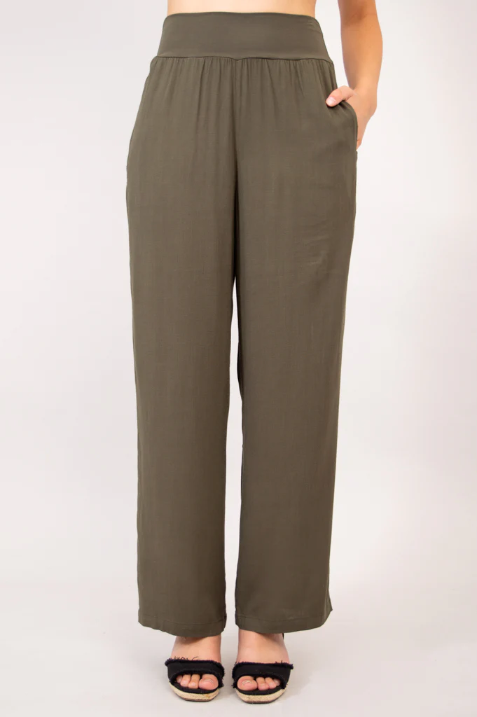 Landon Pant, Khaki, Linen Bamboo - Image 4