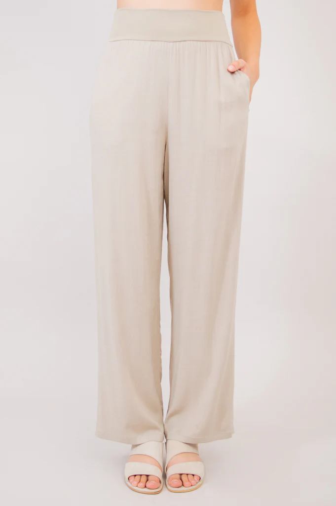 Landon Pant, Sand, Linen Bamboo - Image 4