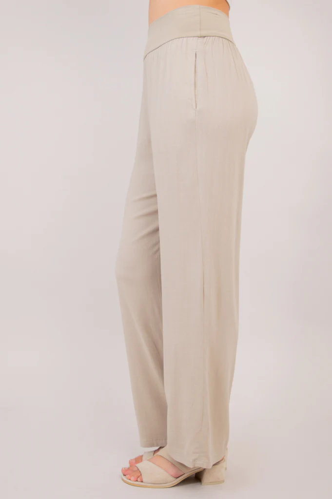 Landon Pant, Sand, Linen Bamboo - Image 5