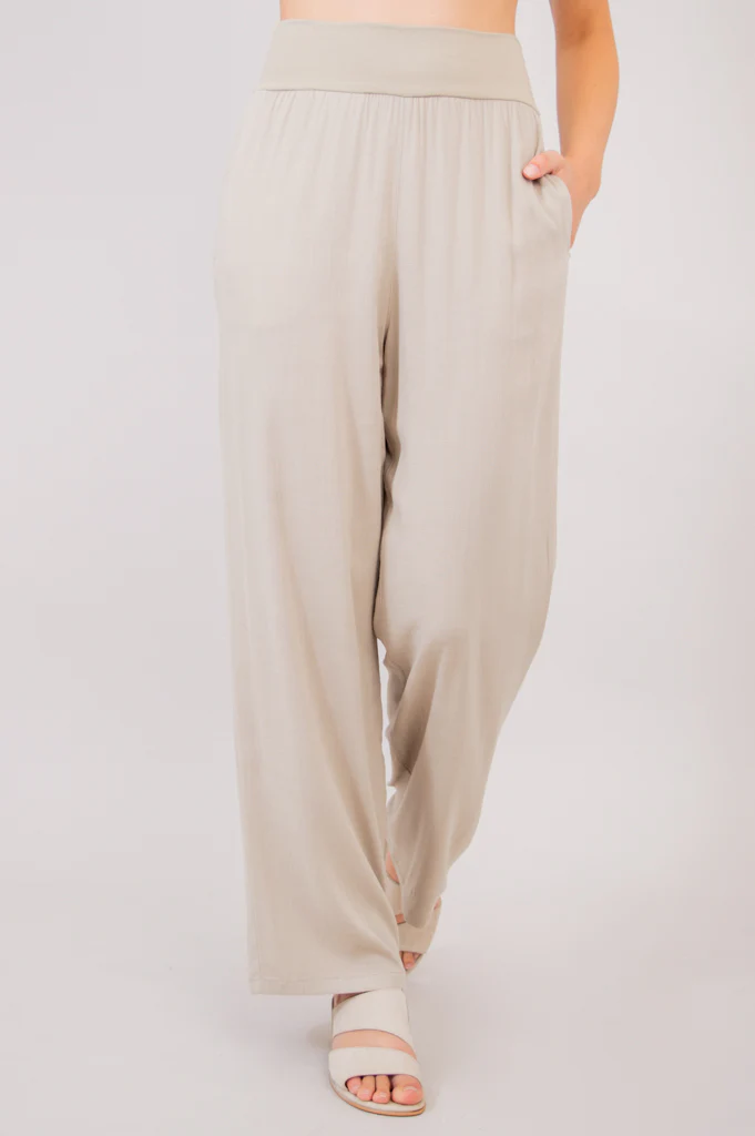 Landon Pant, Sand, Linen Bamboo - Image 6