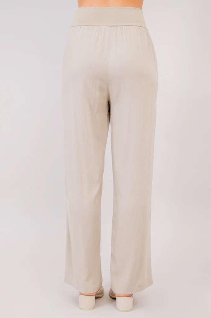 Landon Pant, Sand, Linen Bamboo - Image 7
