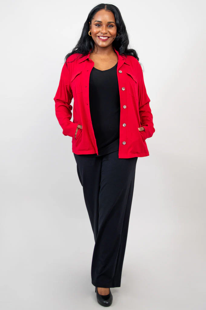 Lauren Jacket, Lipstick, Linen Bamboo - Final Sale - Image 4