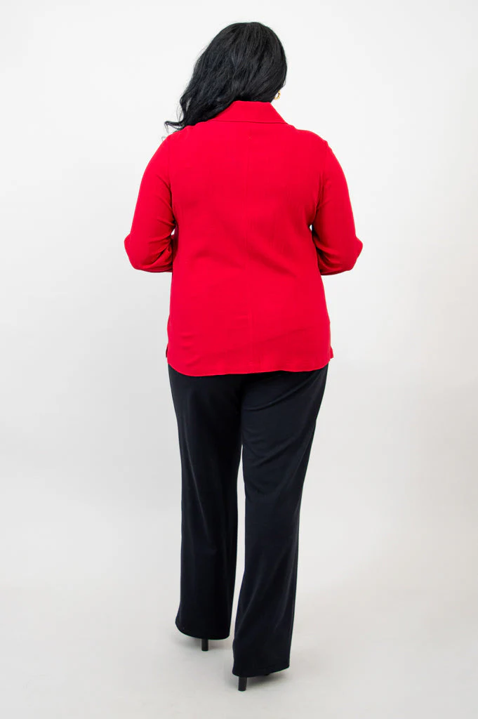Lauren Jacket, Lipstick, Linen Bamboo - Final Sale - Image 5