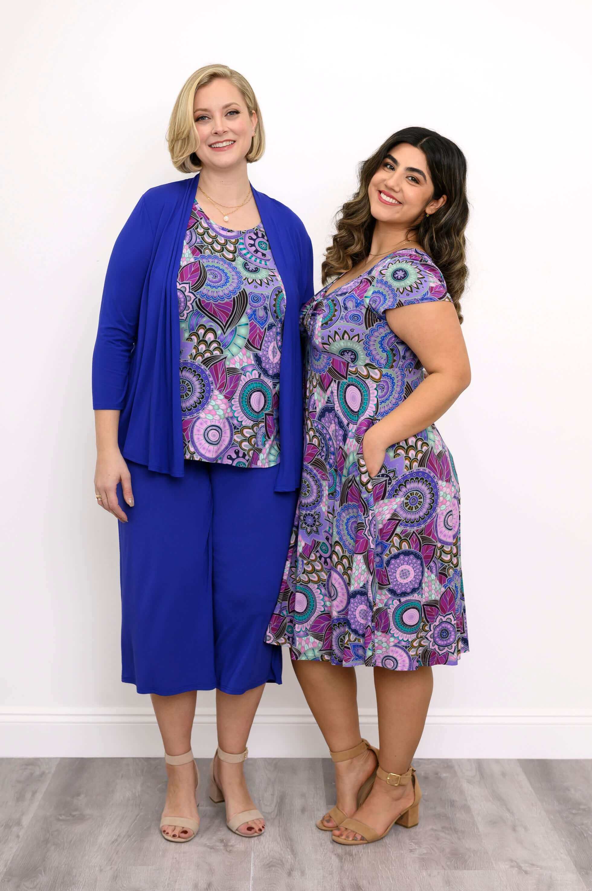 Lavon Dress, Royale Peacock, Bamboo - Image 5