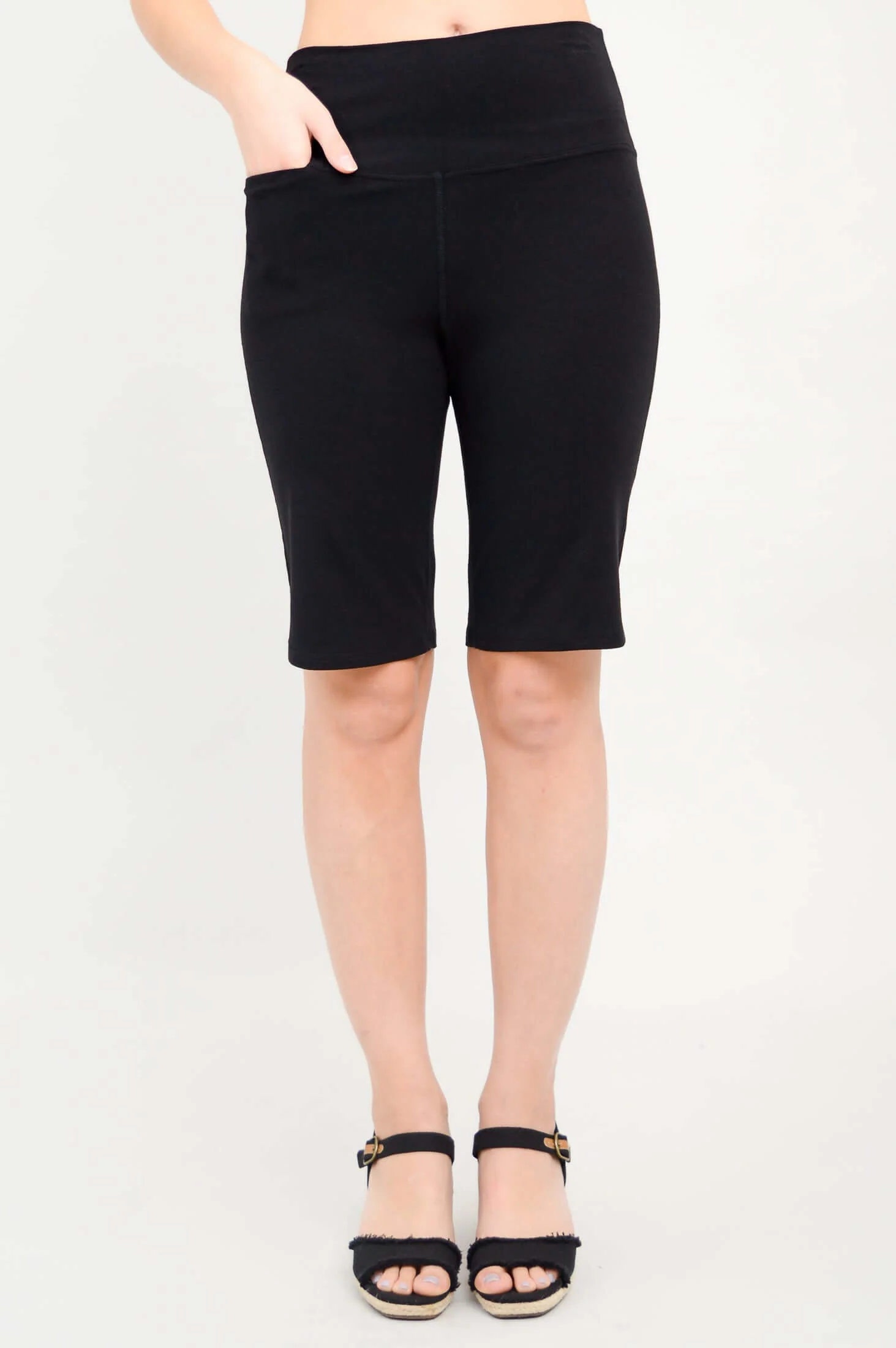 Leslie Shorts, Black, Bamboo - Image 3