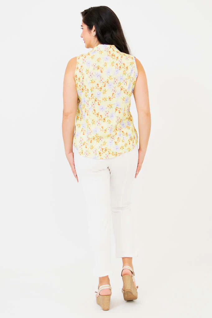 Lexa Tank, Brilliant, Linen Bamboo - Final Sale - Image 4