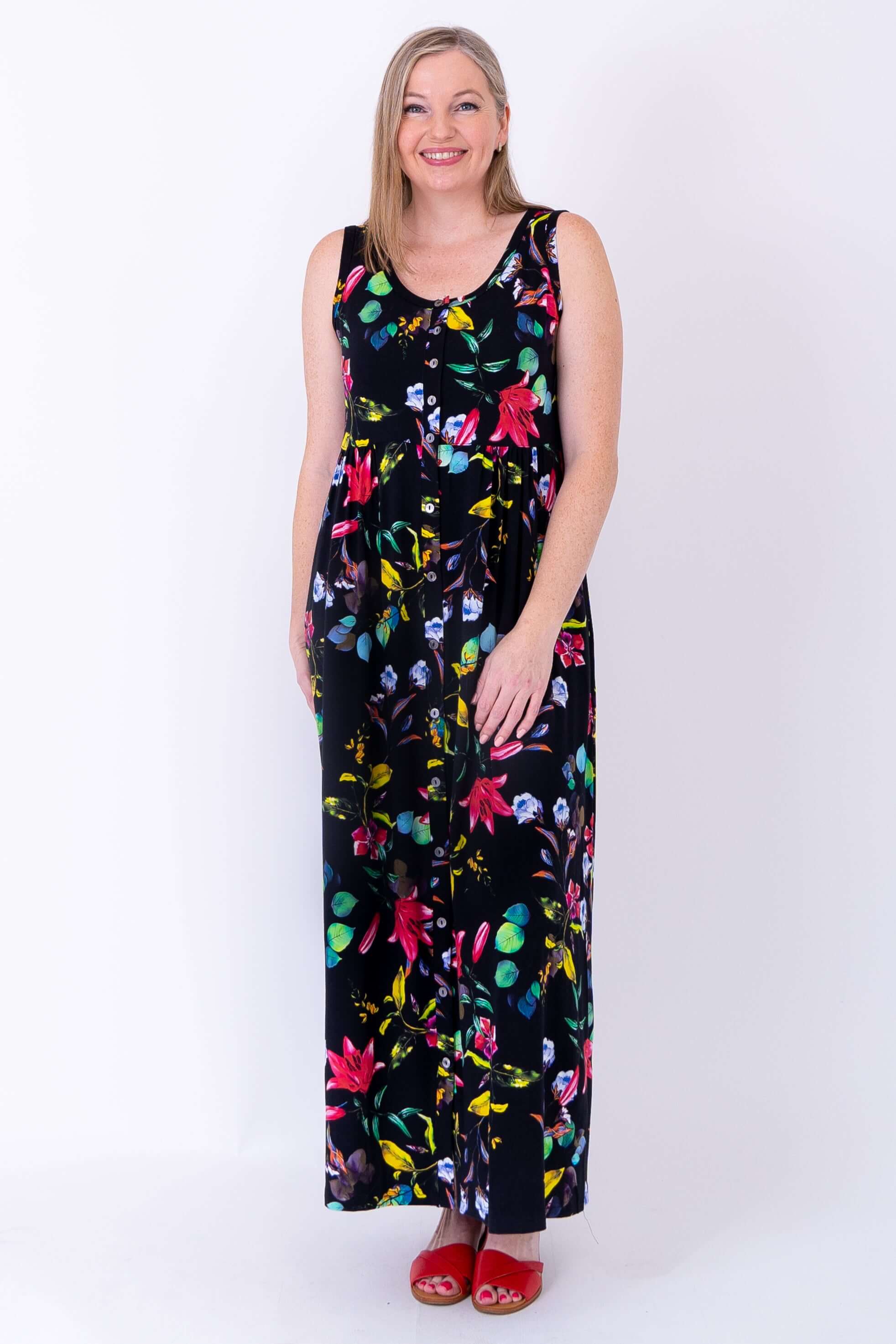 Liane N/S Dress, Adventure, Bamboo - Image 2