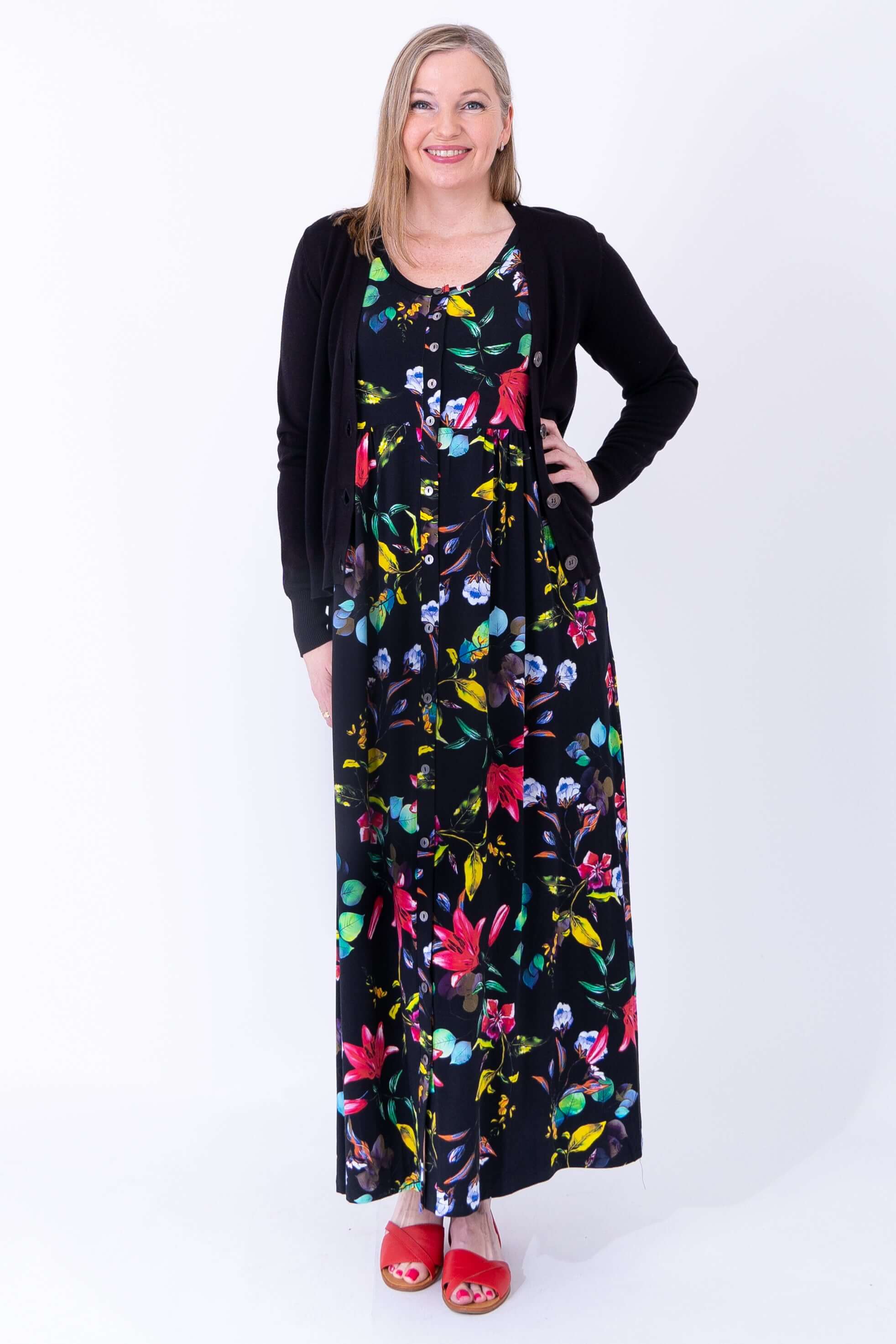 Liane N/S Dress, Adventure, Bamboo - Image 3