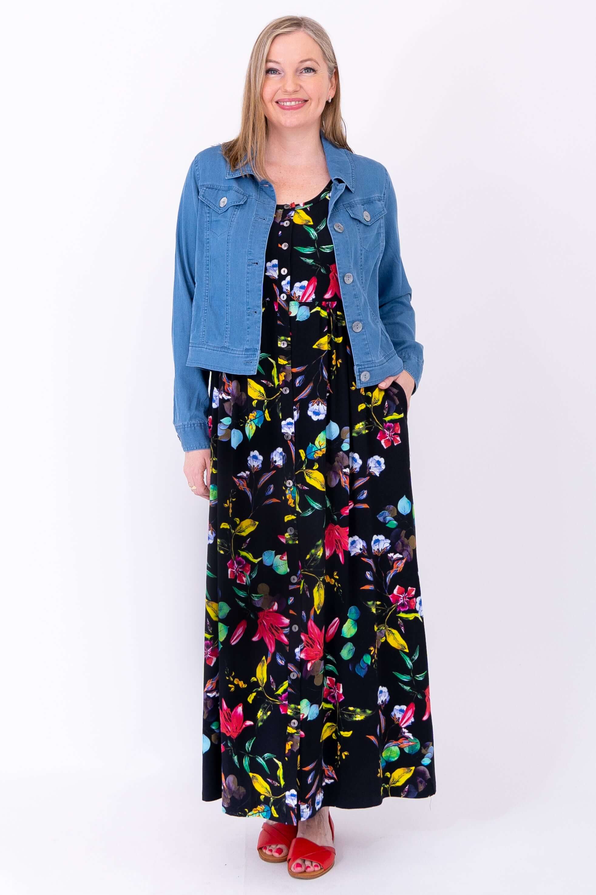 Liane N/S Dress, Adventure, Bamboo - Image 4