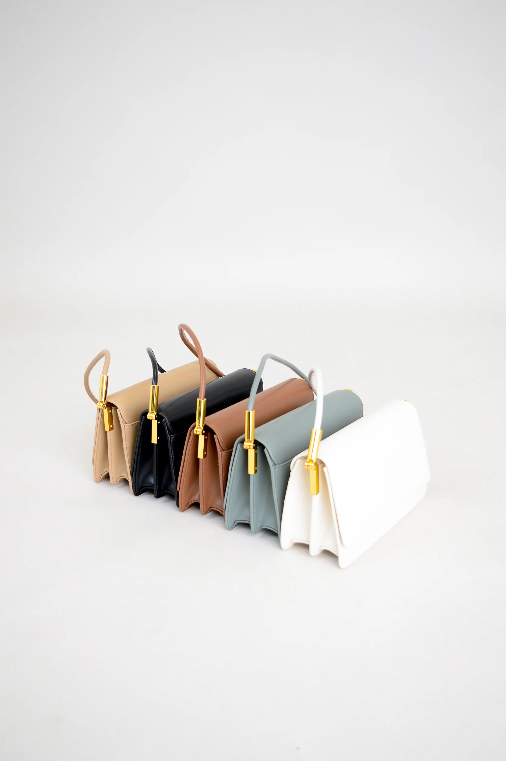 Lina Bag, Beige, Leather - Image 2