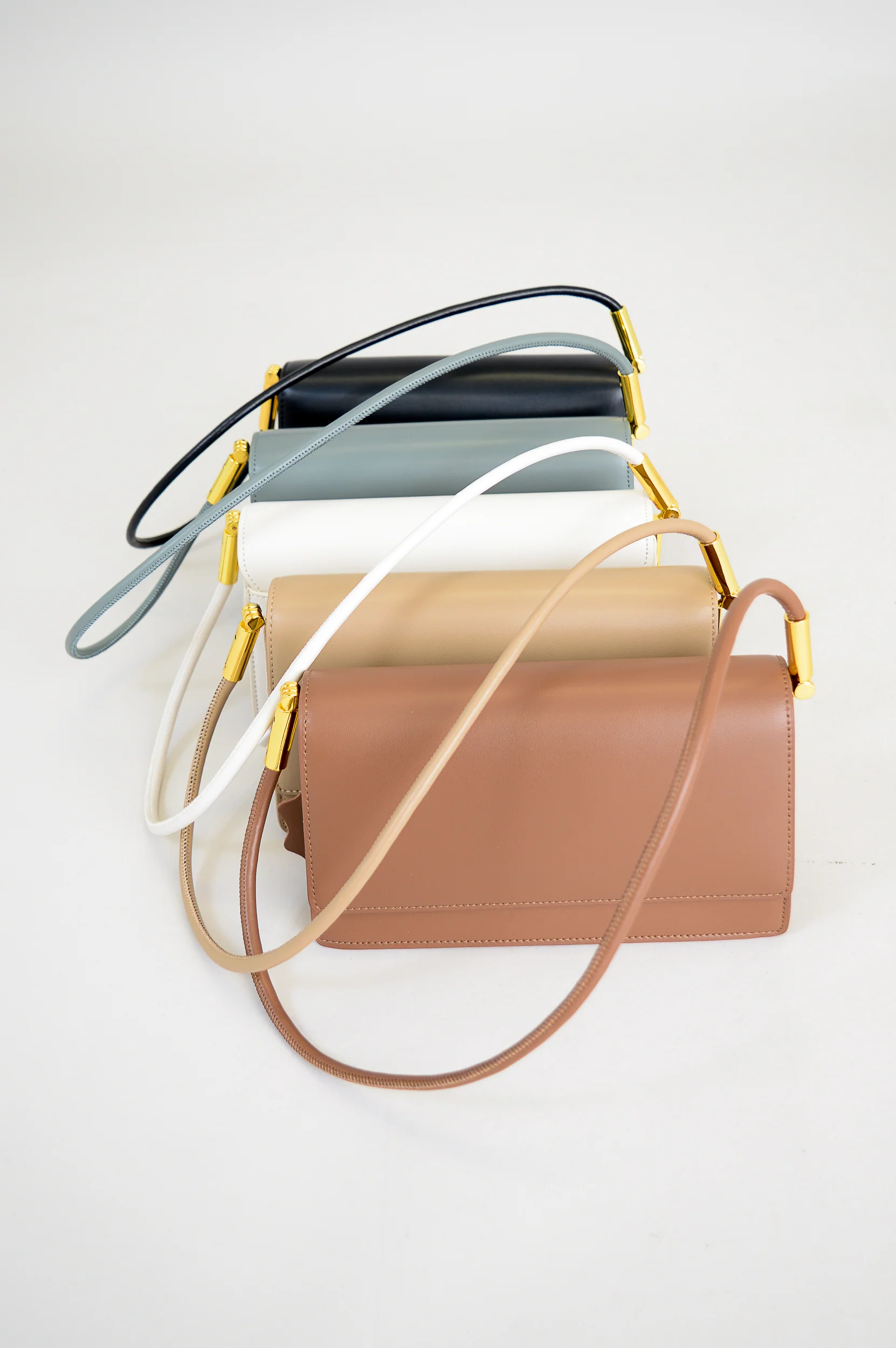 Lina Bag, Beige, Leather - Image 8