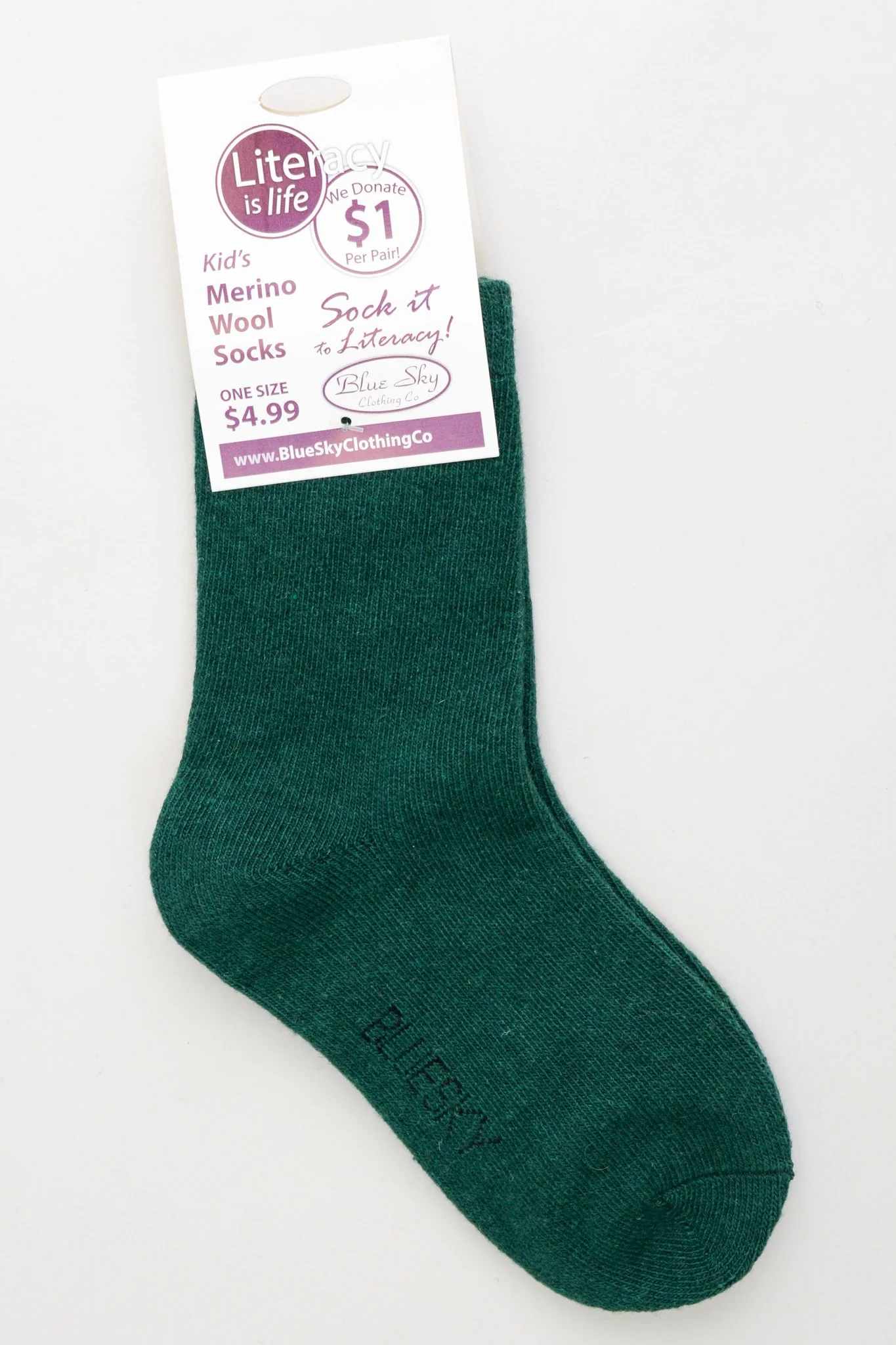 Little Ones' Merino Wool Socks for Literacy - Image 9