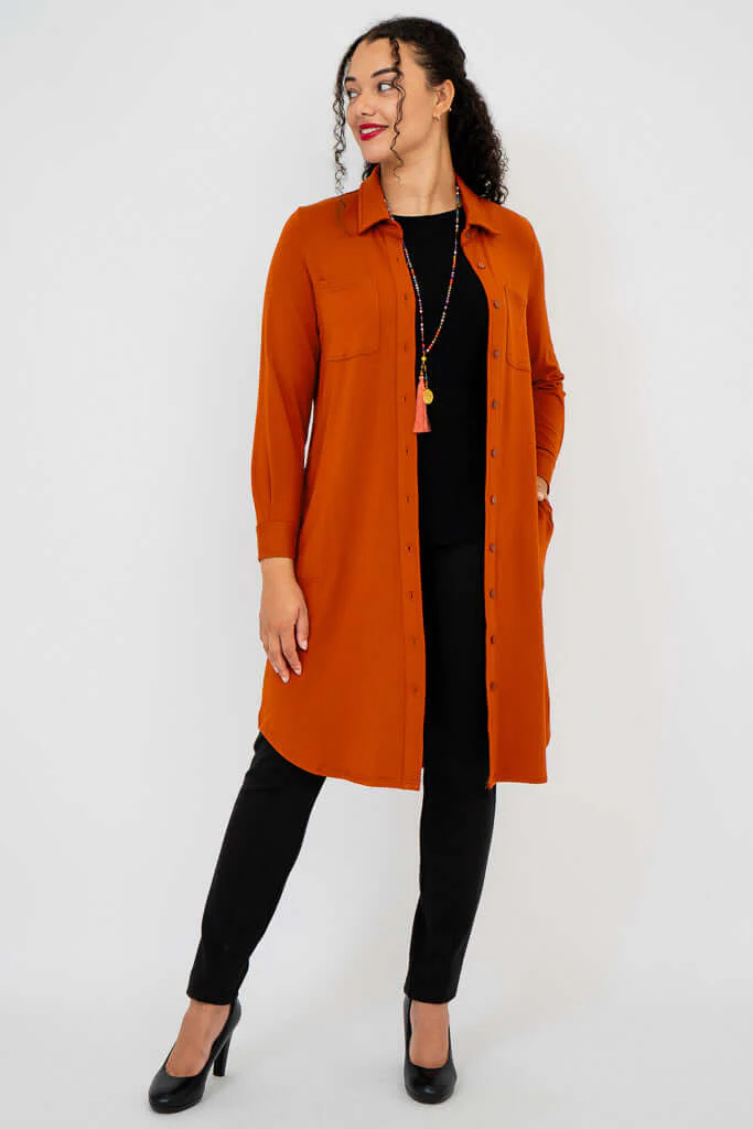 Lois Duster, Copper, Bamboo - Final Sale