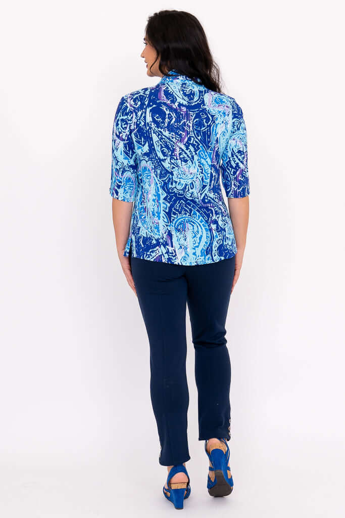 Lorine Blouse, Curious, Linen Bamboo - Image 5