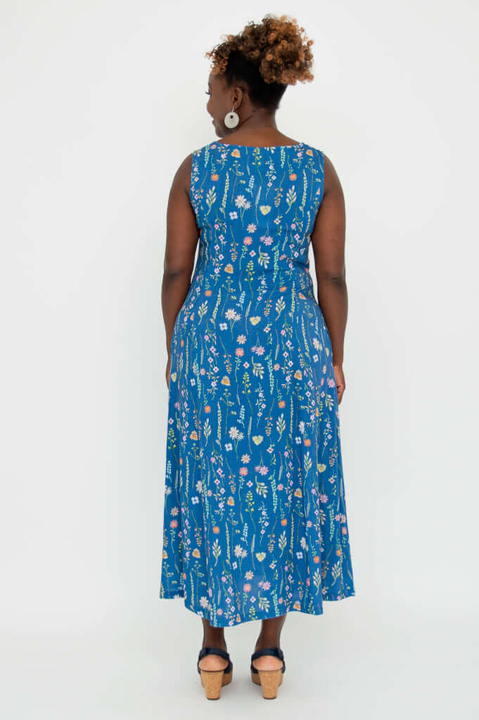 Madison Dress, Meadow, Linen Bamboo - Image 5