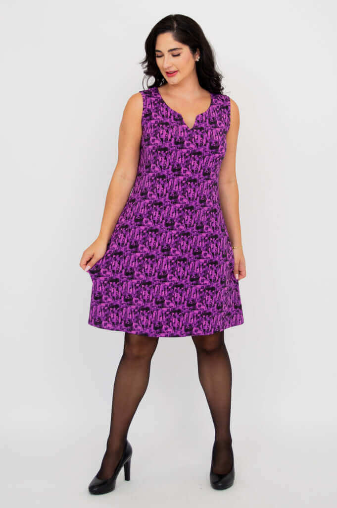 Maggie Sleeveless Dress, Stoneflower, Bamboo - Final Sale - Image 7