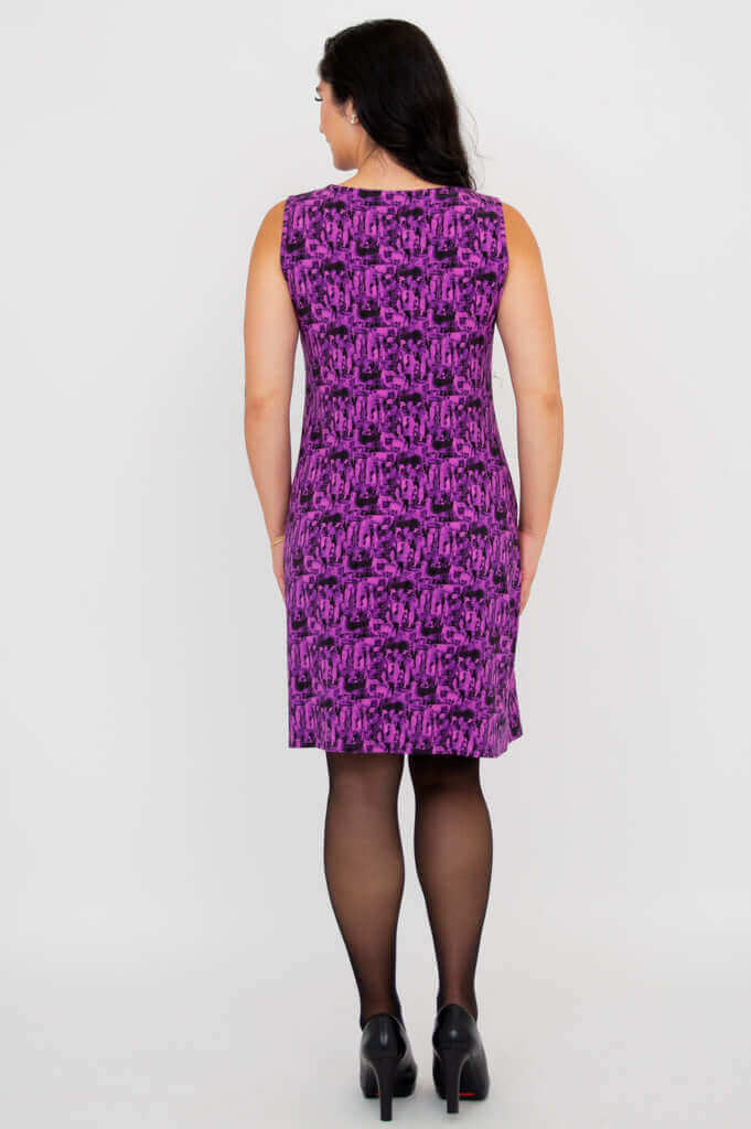 Maggie Sleeveless Dress, Stoneflower, Bamboo - Final Sale - Image 8