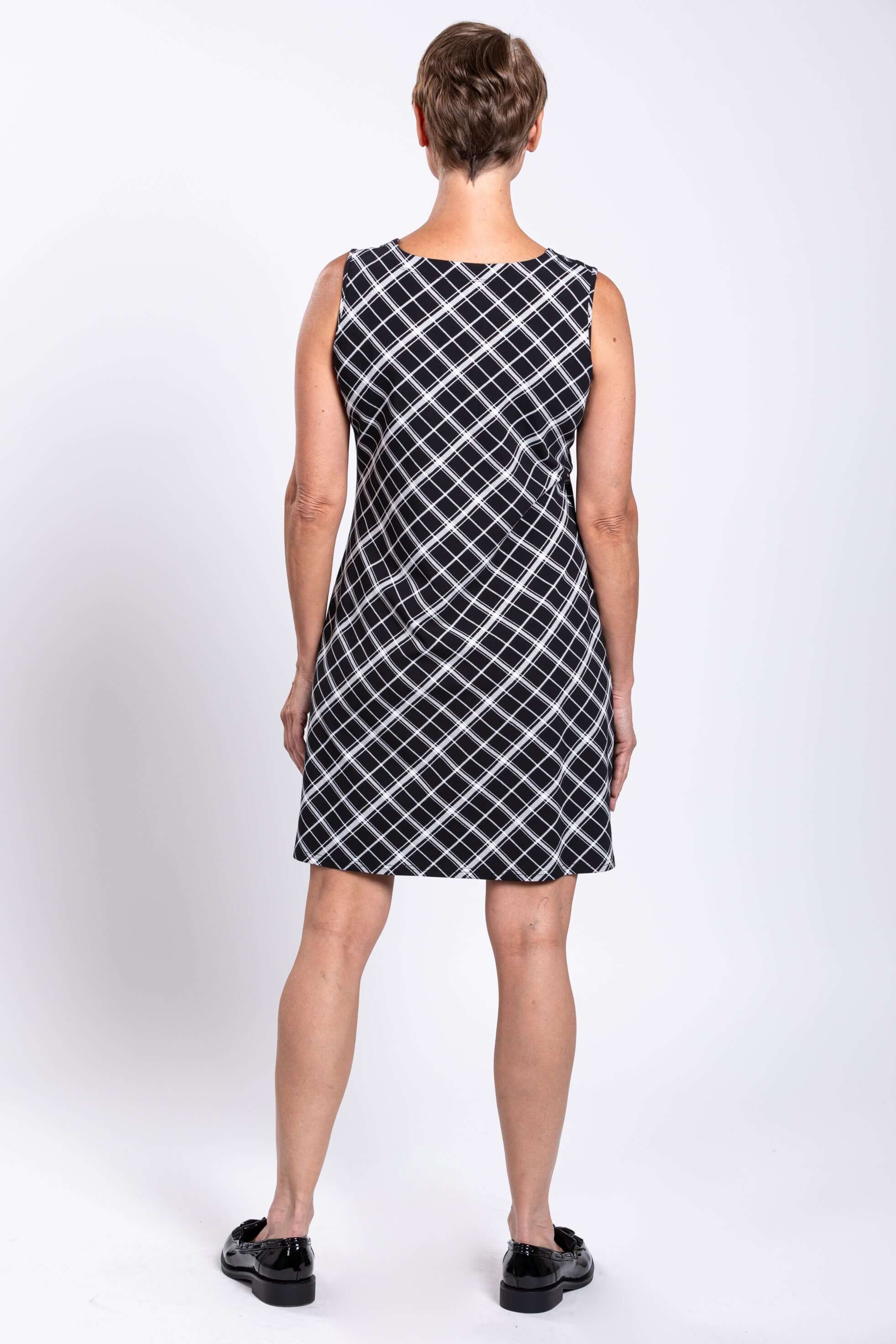 Maggie Sleeveless Dress, Tarlic, Bamboo - Image 5