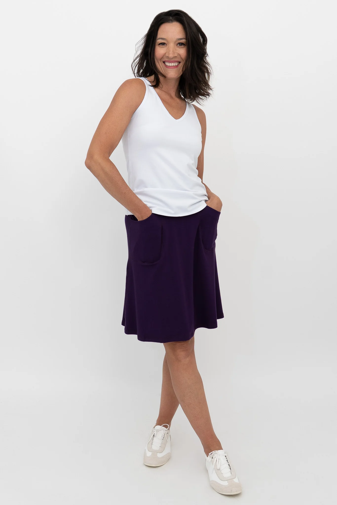 Magna Skort, Royale, Bamboo - Image 2