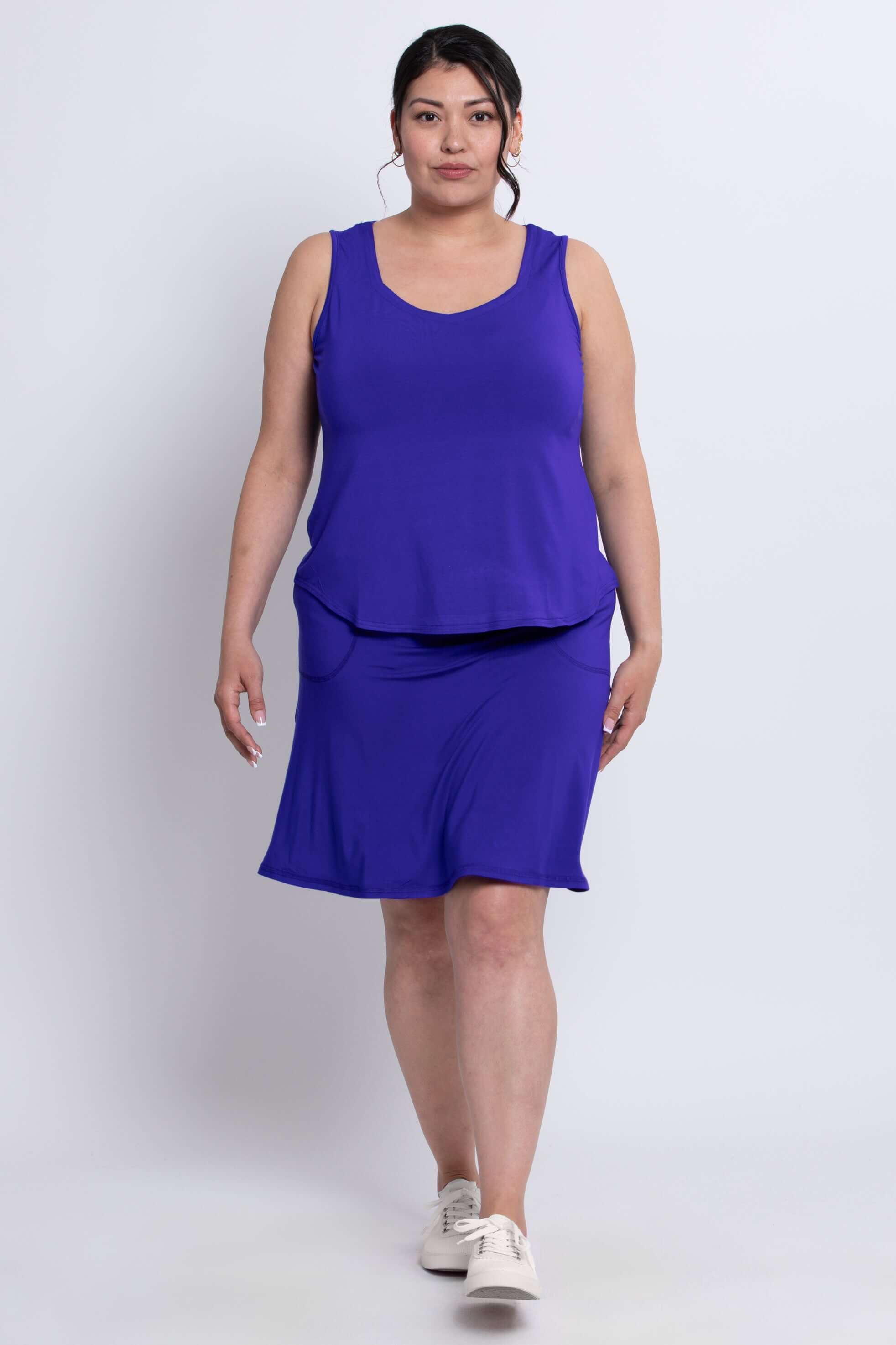 Magna Skort, Violet, Bamboo - Image 3
