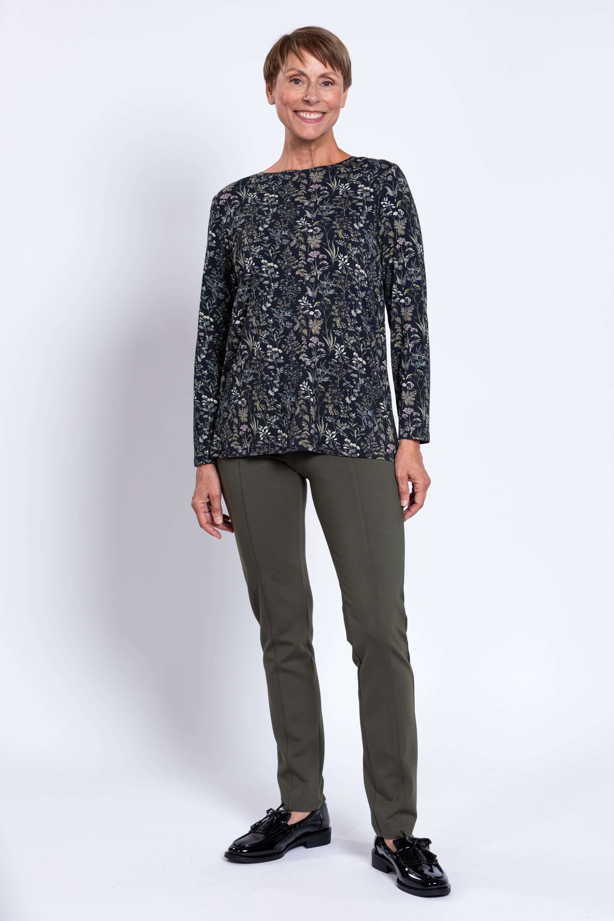 Margie Top, Khaki Herbal, Bamboo - Image 3