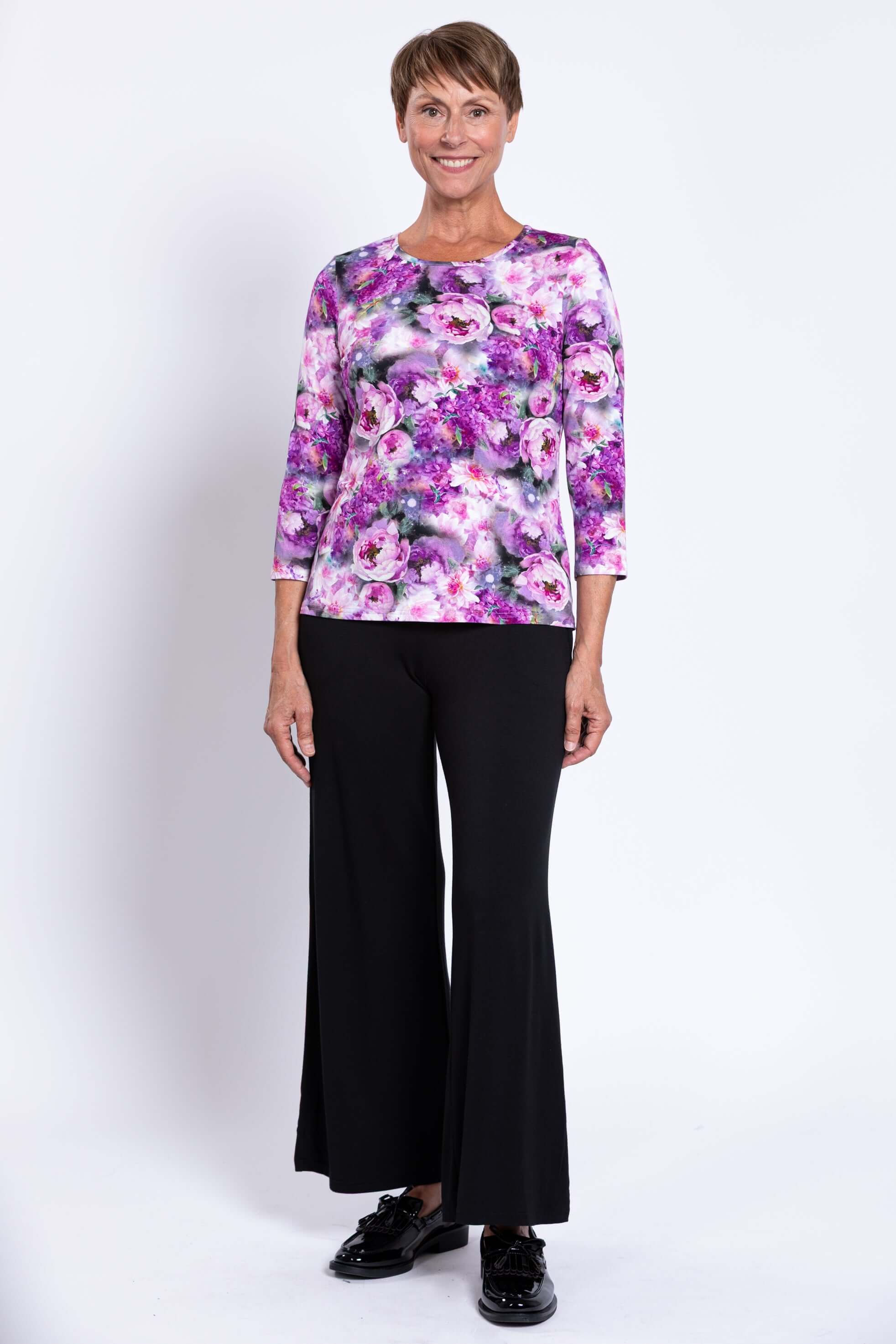 Margorie Top, Magenta Sugar, Bamboo - Image 4