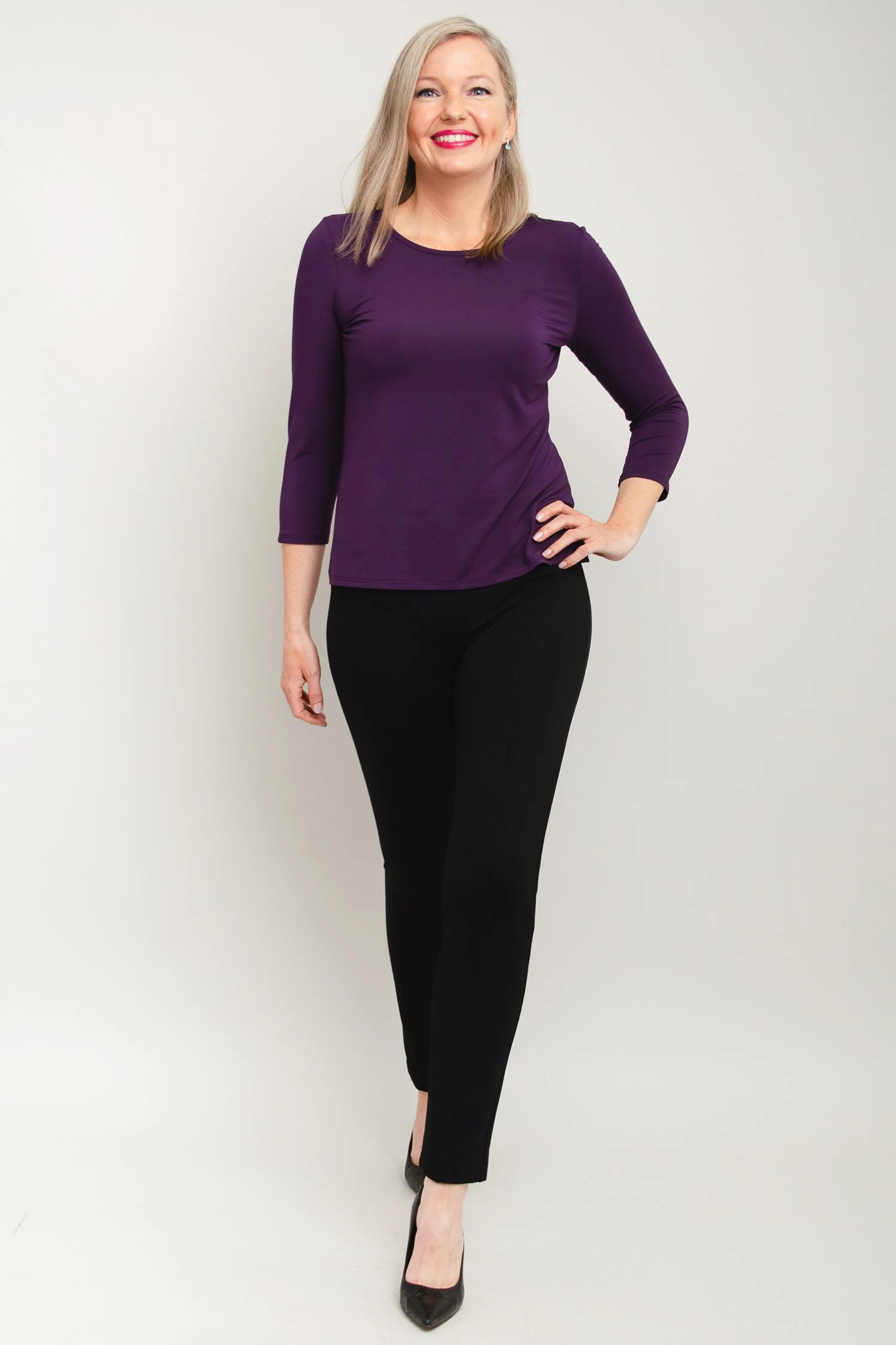 Margorie Top, Royale, Bamboo - Final Sale - Image 4
