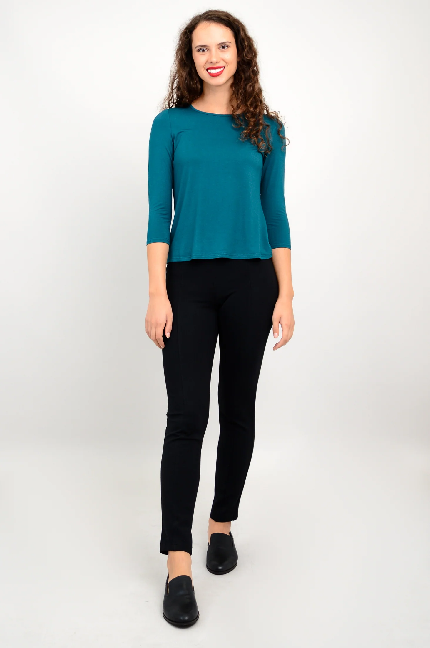 Margorie Top, Teal, Bamboo - Final Sale - Image 6