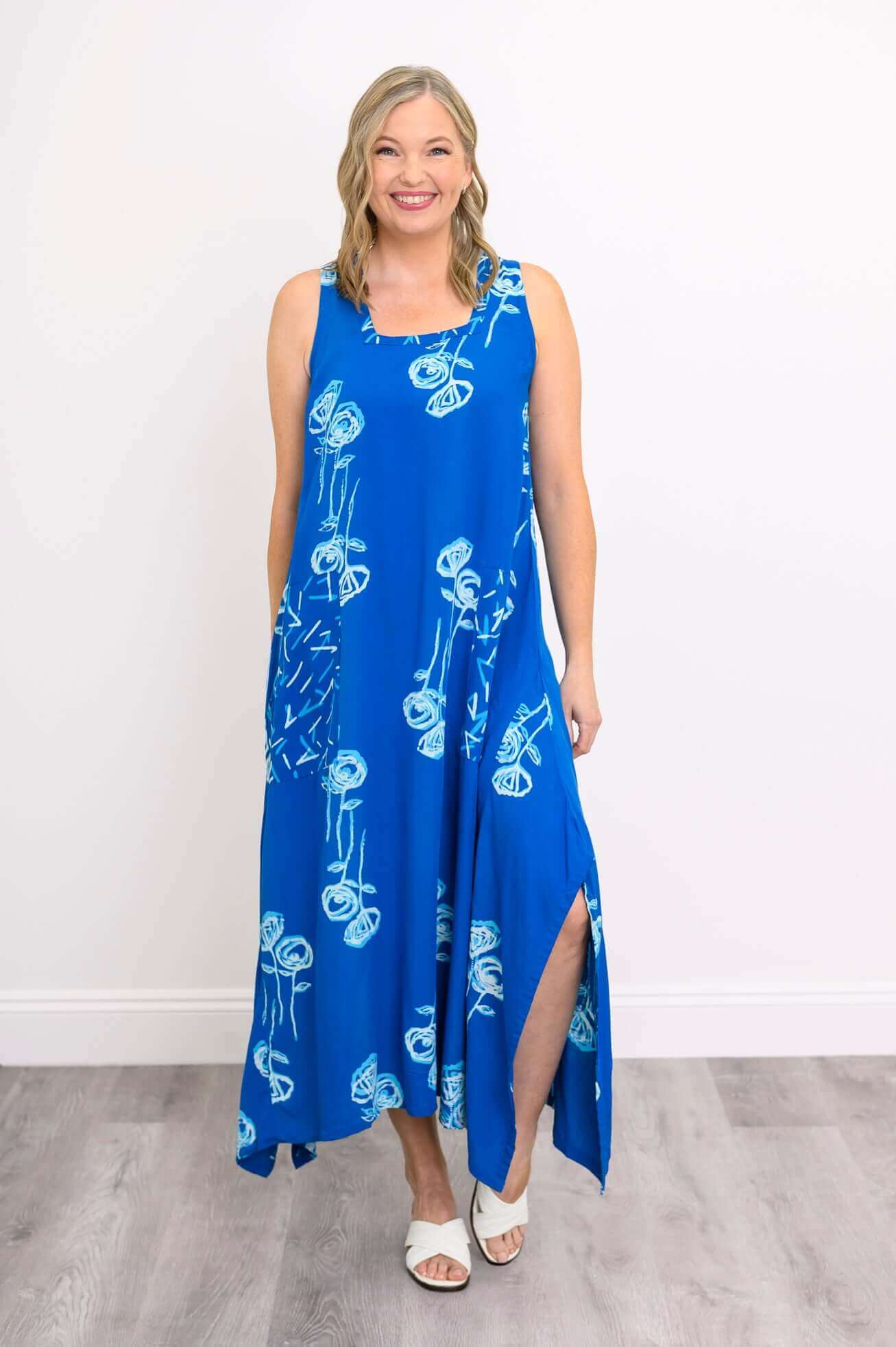Maria Dress, Blue Stem Bubbles - Image 5