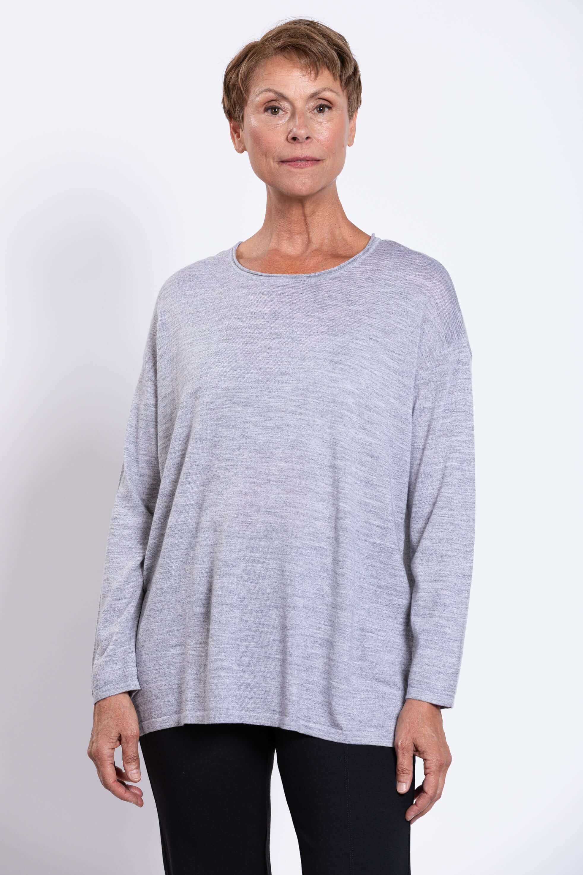 Matera Sweater, Charcoal Lite, Merino Wool
