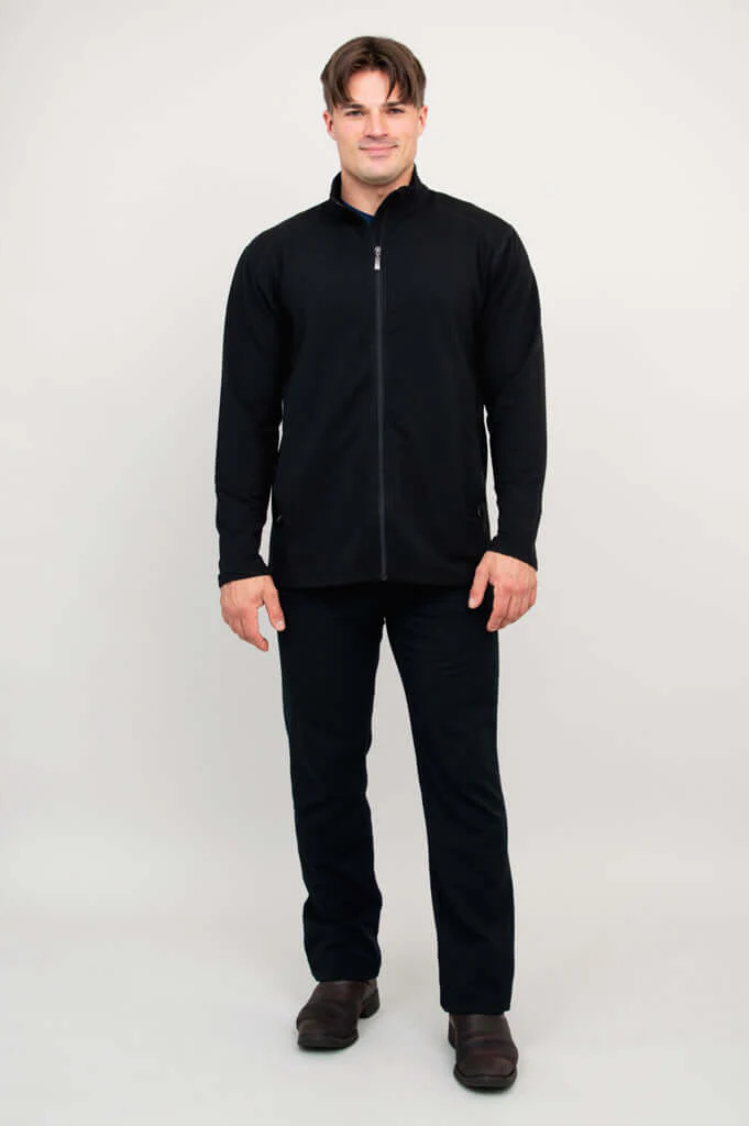 Matt Jacket, Black, Bamboo Fleece - Image 7