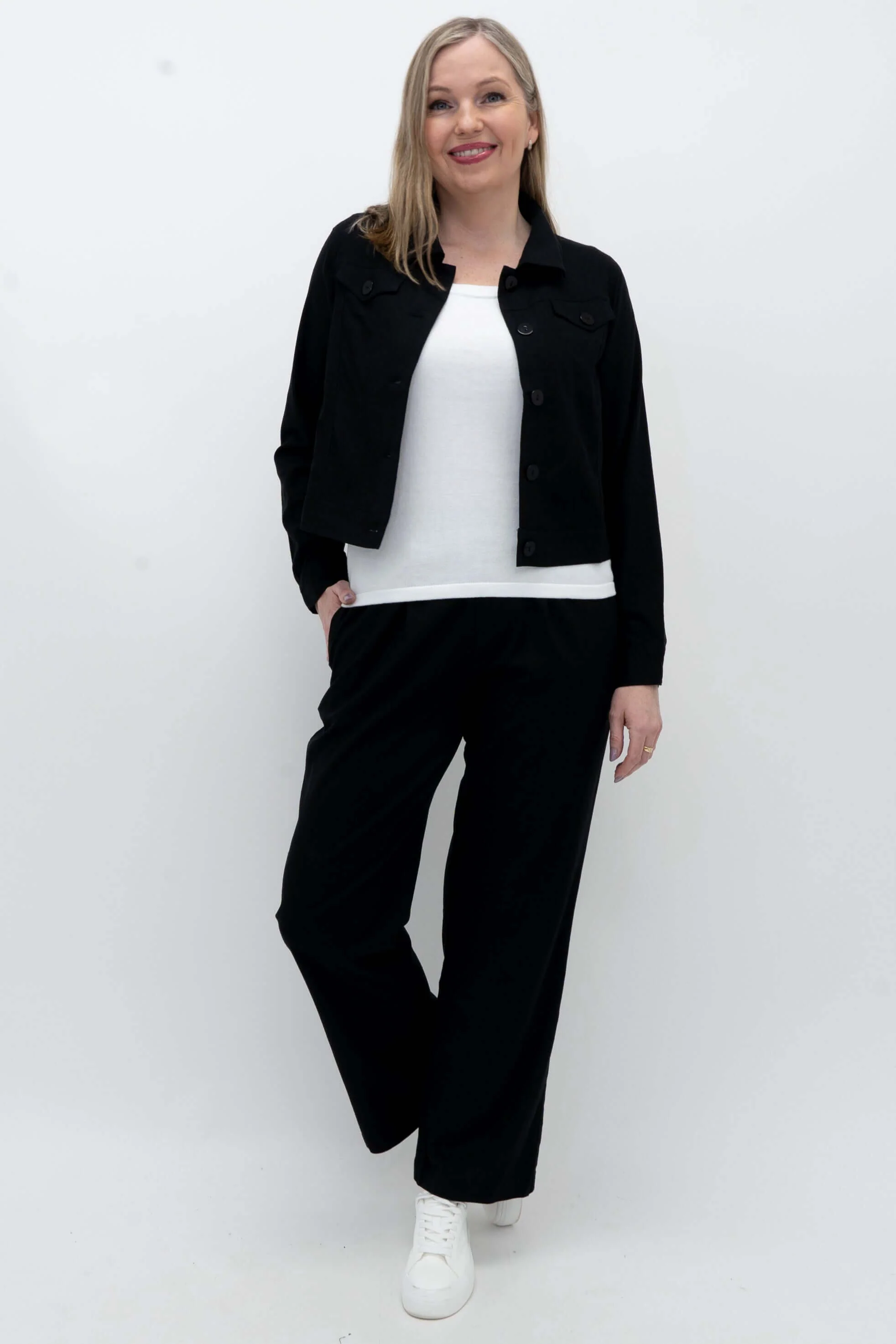 Melodie Pant, Black, Linen - Image 4