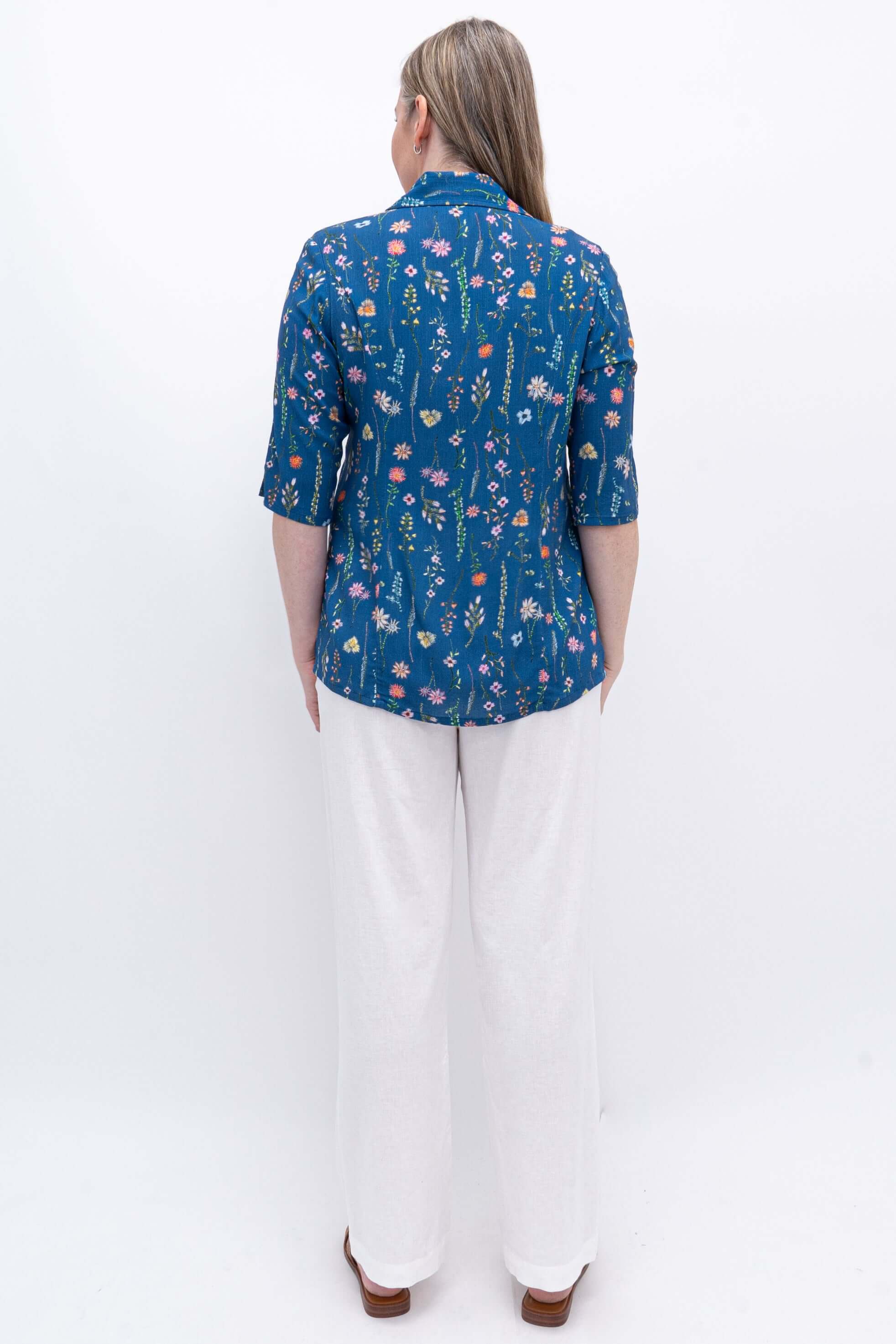 Melodie Pant, White, Linen - Image 4