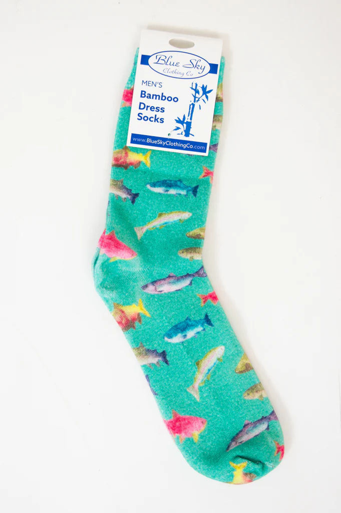 Men's Bamboo Dress Socks, Assorted Prints - Image 2