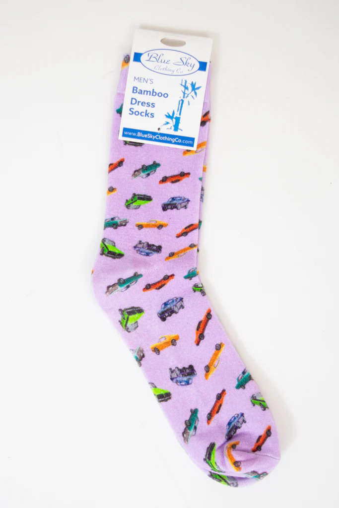 Men's Bamboo Dress Socks, Assorted Prints - Image 5
