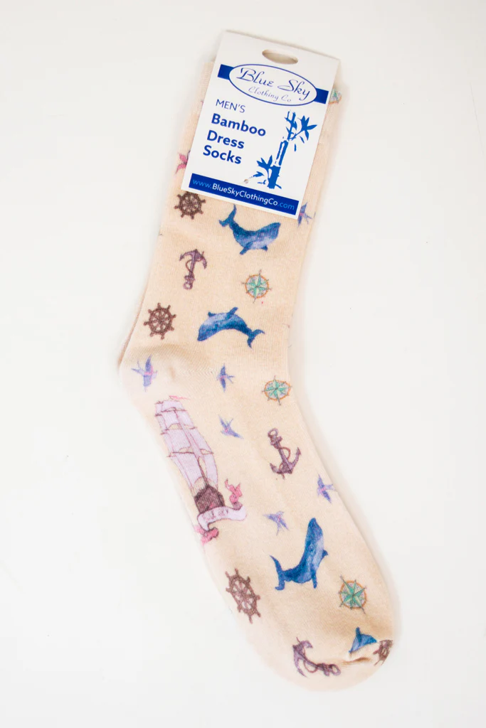 Men's Bamboo Dress Socks, Assorted Prints - Image 6