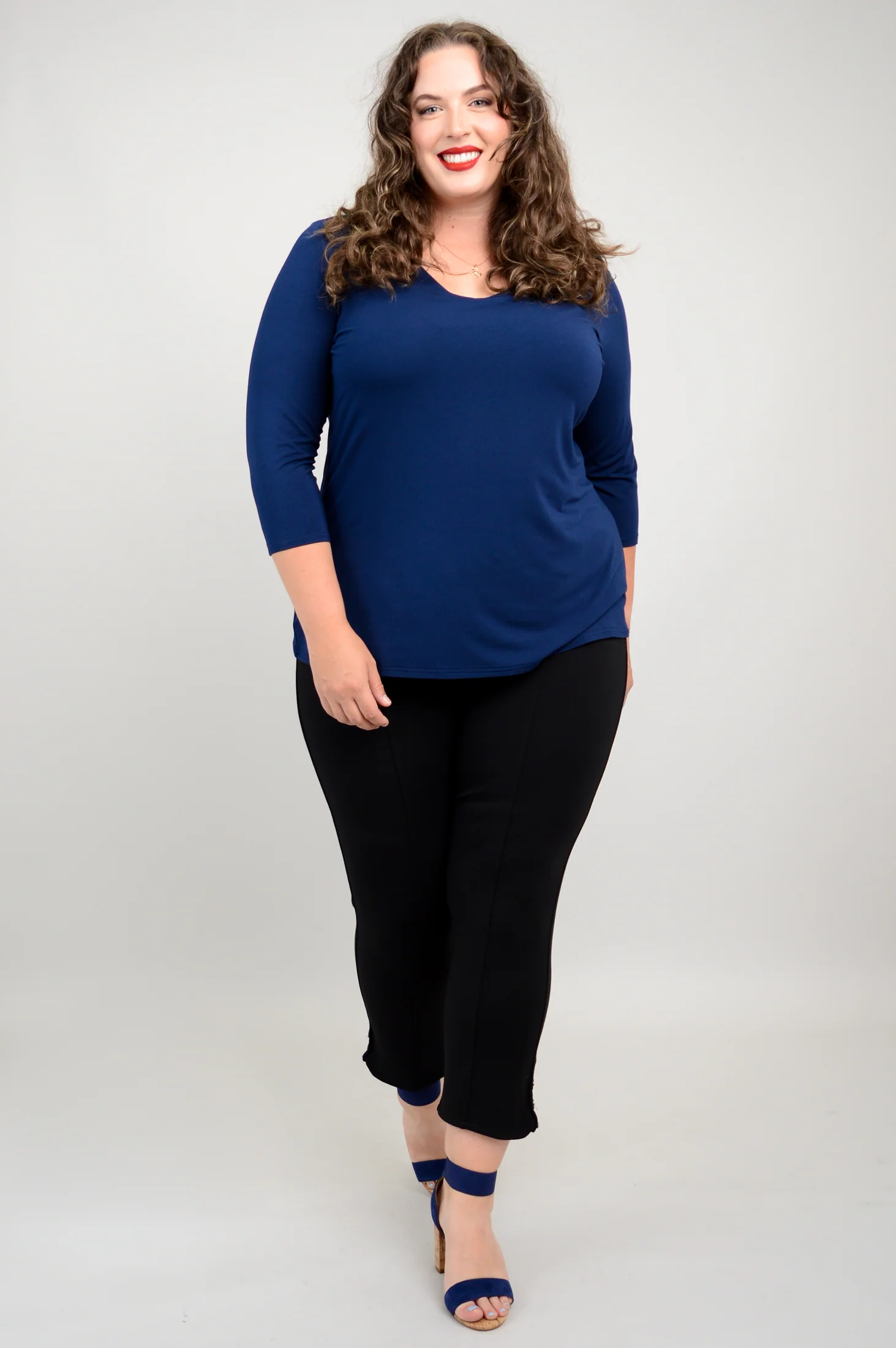 Mia Top, Indigo, Bamboo - Image 5