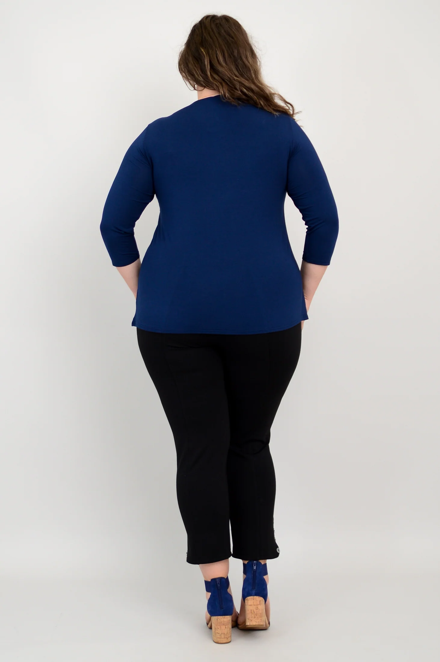 Mia Top, Indigo, Bamboo - Image 7